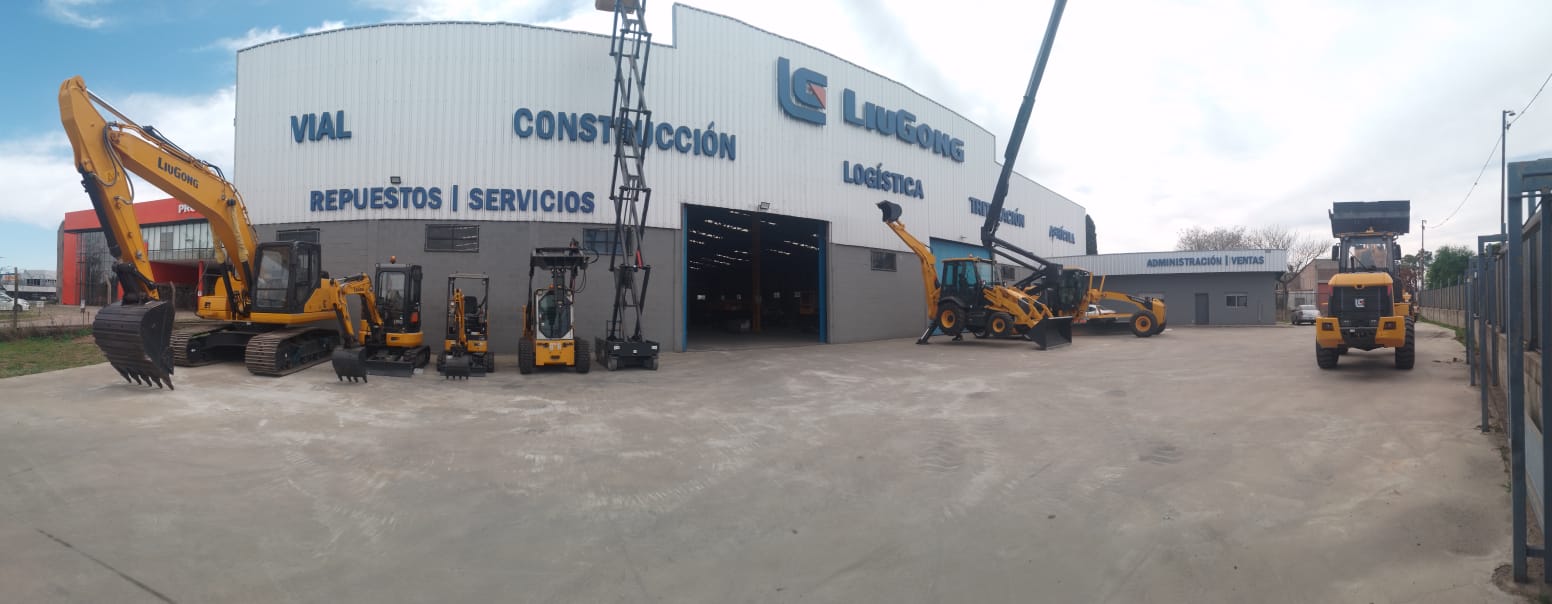 Vista panorámica del predio LiuGong en Rosario